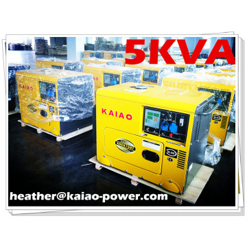 Silent Diesel Generator Set/Single Phase 4.5kw with CE